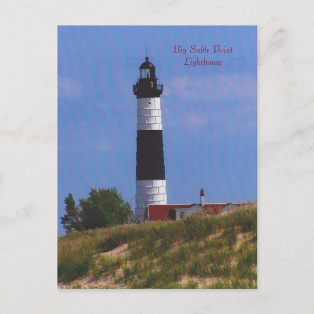 Big Sable Point Lighthouse Postkarte (Vorderseite)