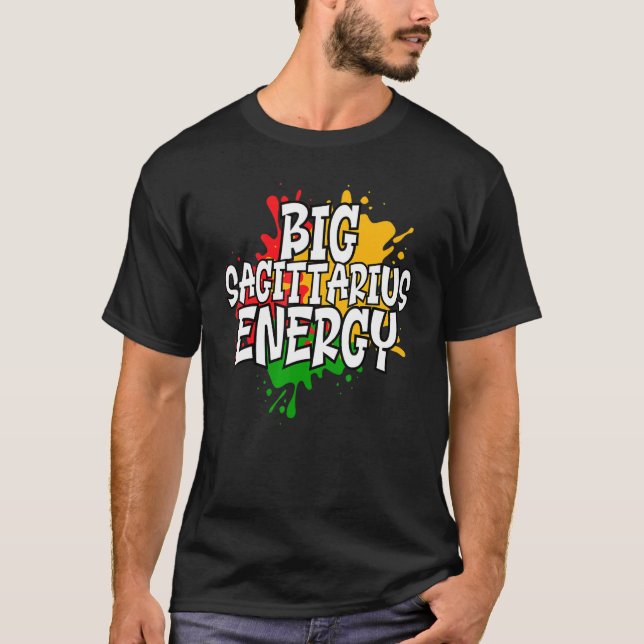 Big Sagittarius Zodiac Energy T-Shirt (Vorderseite)