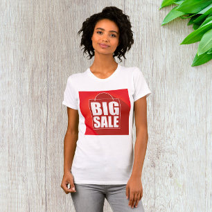 Big Sale Red Sign Womens T - Shirt