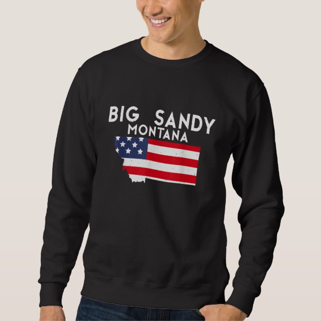Big Sandy Montana USA State America Travel Montana Sweatshirt (Vorderseite)