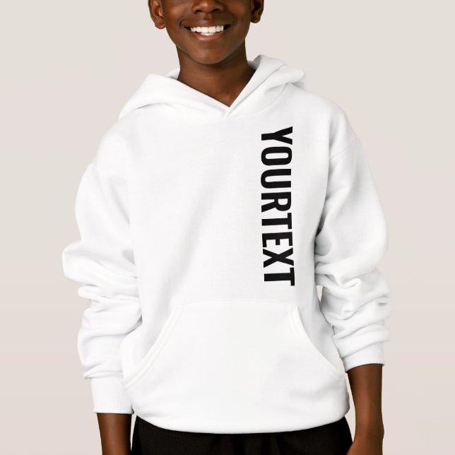 Big Schriftart Textvorlage Kids Boys beiderseitig  Hoodie (Vorderseite)