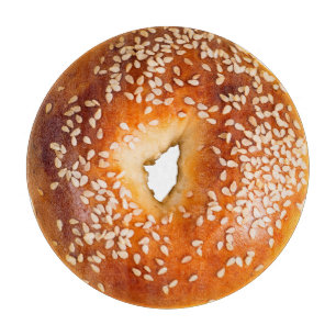 Big Sesame Bagel Cutting Board Schneidebrett