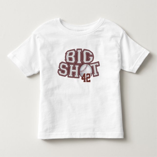Big Shot Baseball Kleinkind T-shirt (Vorderseite)