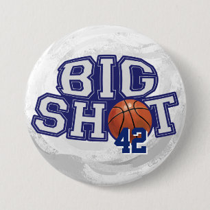 Big Shot Basketball Button