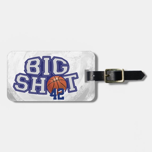 Big Shot Basketball Gepäckanhänger (Vorderseite horizontal)