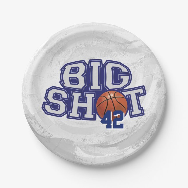 Big Shot Basketball Pappteller (Vorderseite)