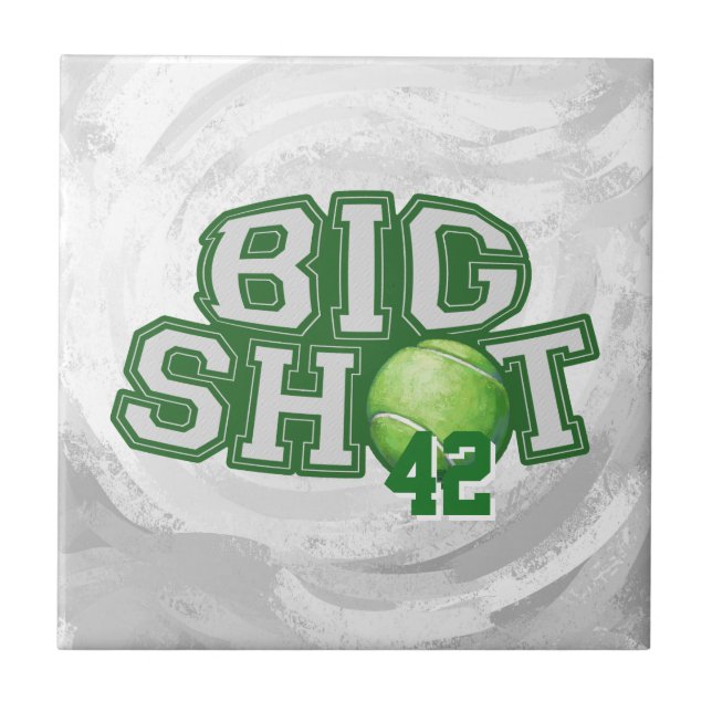 Big Shot Tennis Ball Fliese (Vorderseite)