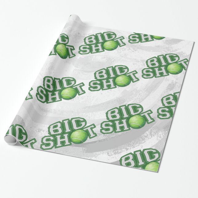 Big Shot Tennis Ball Geschenkpapier (Ungerollt)