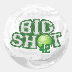 Big Shot Tennis Ball Runder Aufkleber