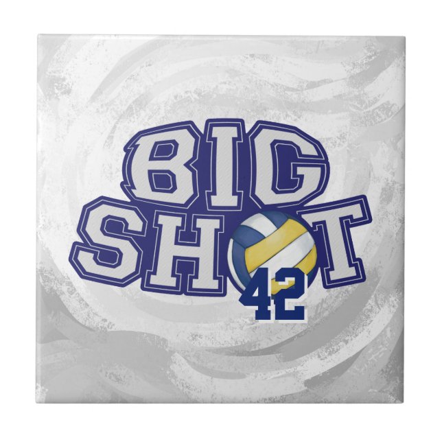 Big Shot Volleyball Fliese (Vorderseite)