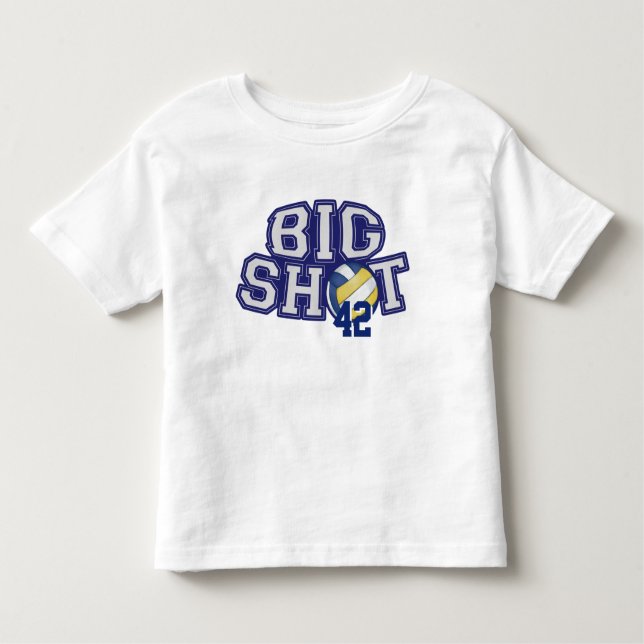 Big Shot Volleyball Kleinkind T-shirt (Vorderseite)