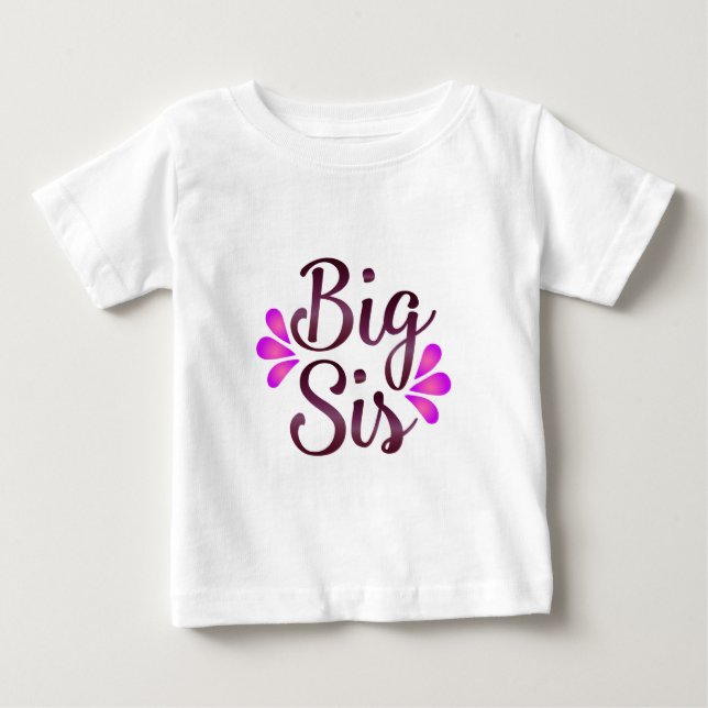 Big Sis Baby T-shirt (Vorderseite)