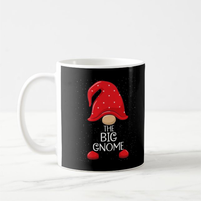 Big Sis Gnome Sister Gnomes Matching Christmas Paj Kaffeetasse (Links)