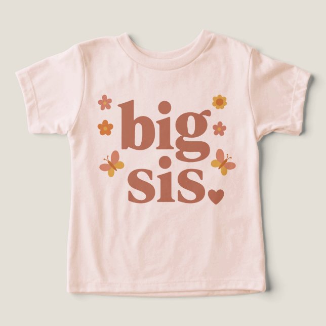 Big Sis Kleinkind ・ Neues Geschenk ・ Boho Geschwis (Design Vorderseite)