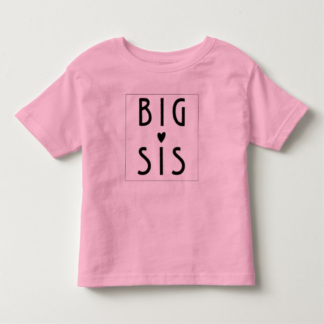 Big Sis Kleinkind T-shirt (Vorderseite)