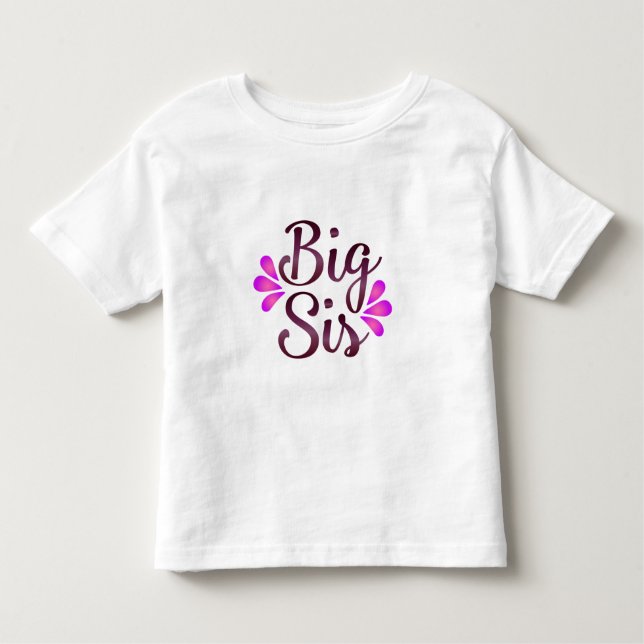 Big Sis Kleinkind T-shirt (Vorderseite)