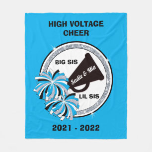 Big Sis, Lil Sis, Personalisierte Cheer Blankes Fleecedecke