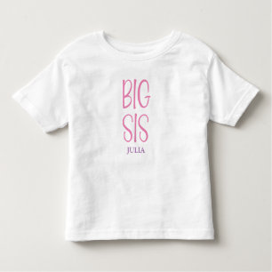 Big Sis Six Name Kleinkind T-shirt