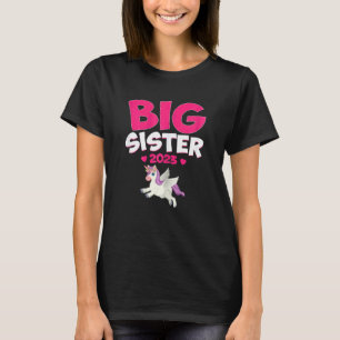 Big Sister 2023 Geschwister Baby Ankündigung Unico T-Shirt