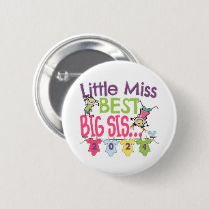Big Sister 2024 - Kleine Miss Best Big Sis Button