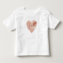 Big Sister Abstract Heart Shirt – Moderne Familie 