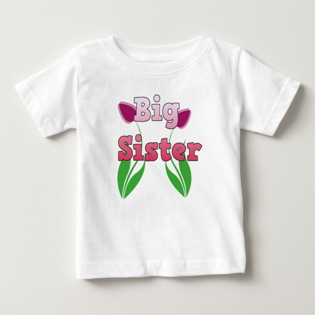 Big Sister Announctions Dress Baby T-shirt (Vorderseite)