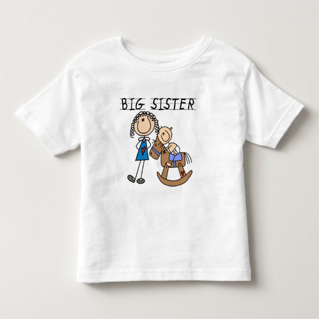 Big Sister Baby Brother T - Shirt und Geschenke (Vorderseite)