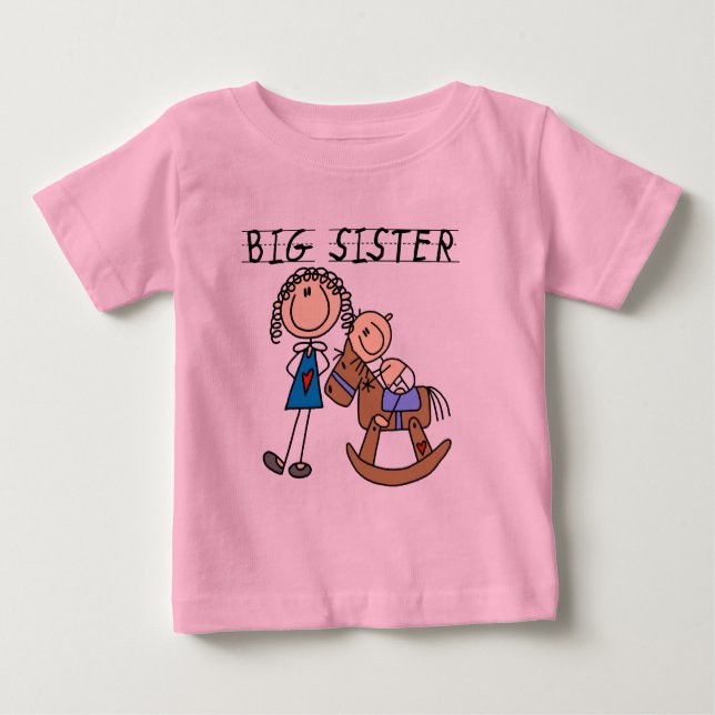 Big Sister Baby Brother T - Shirt und Geschenke (Vorderseite)