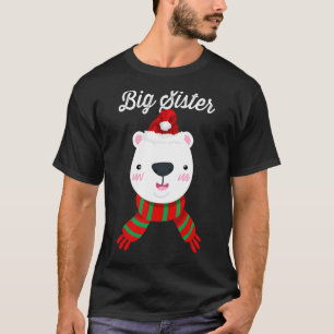 Big Sister Bar Weihnachtsmannmütze Weihnachten Mat T-Shirt