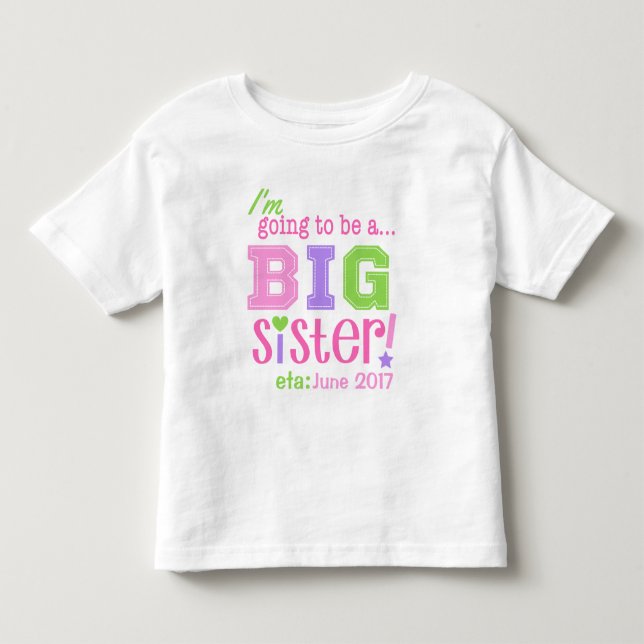 Big Sister Be Shirt Ankündigung TOP (Vorderseite)