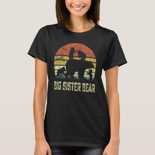 Big Sister Bear Matching Family Cub 4 Kinder Mutte T-Shirt