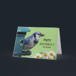 Big Sister Birthday mit Blue Jay am Feeder Karte<br><div class="desc">Herzlichen Glückwunsch zum Geburtstag für eine große Schwester,  eine ältere Schwester. Auf dieser Geburtstagskarte zum Thema Vogel wird eine Blaue Jay bei einem Vogelschleuder zusammen mit den Molkereien gezeigt. Tolle Karte für den Vogelliebhaber in deinem Leben. Art,  Bild und Vers Copyright © Shoaff Ballanger Studios,  2023.</div>