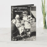 Big Sister Birthday, Siblings Sisters Karte<br><div class="desc">Big Sister glücklich Geburtstag,  Geschwister Familie Special Day Grußkarte. Personalisieren Sie diese Karte,  wenn Sie möchten!</div>