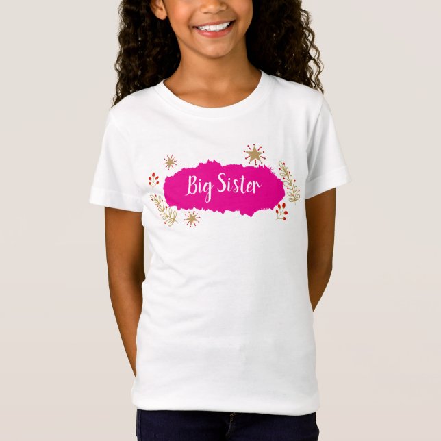 Big Sister Christmas T-Shirt (Vorderseite)