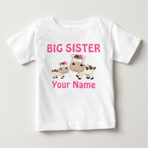 Big Sister Cow Personalisierte T - Shirt