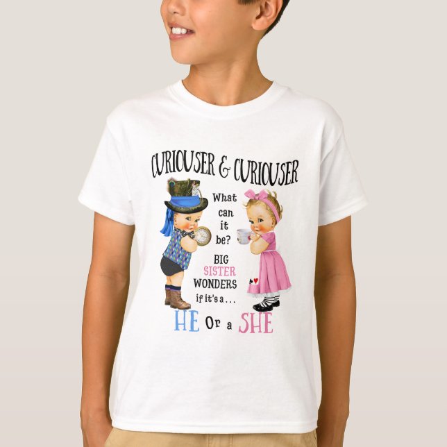 Big Sister "Curiouser" T-Shirt (Vorderseite)