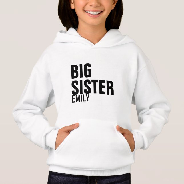 Big Sister Custom Hoodie (Vorderseite)