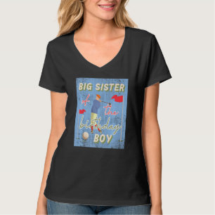 Big Sister der Geburtstagsjunge Golf Thema Matchin T-Shirt