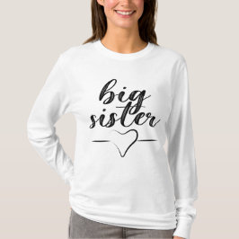 Big Sister Design Herzlich Niedliche Grafik für St T-Shirt
