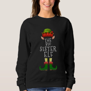 Big Sister Elf Weihnachtsfamilie passt Weihnachten Sweatshirt