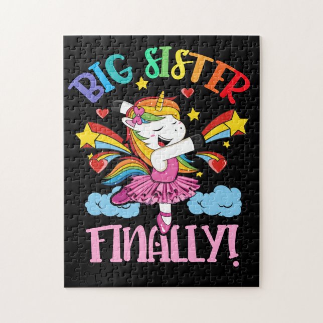 Big Sister Endlich Einhorn für Girl Dancing Puzzle (Vertikal)