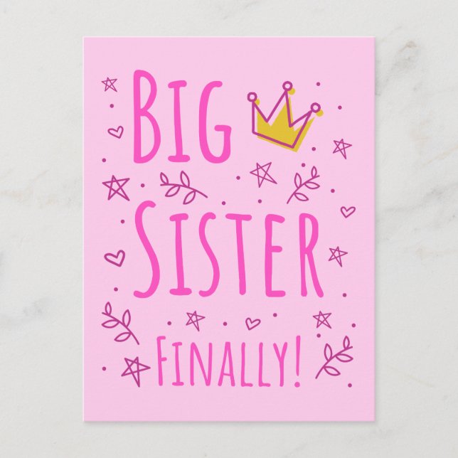Big Sister Endlich III Postkarte (Vorderseite)