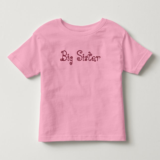 "Big Sister" Fine Jersey-T - Shirt (Vorderseite)
