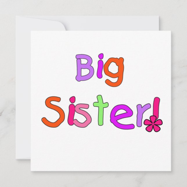 Big Sister Geschenke (Vorderseite)