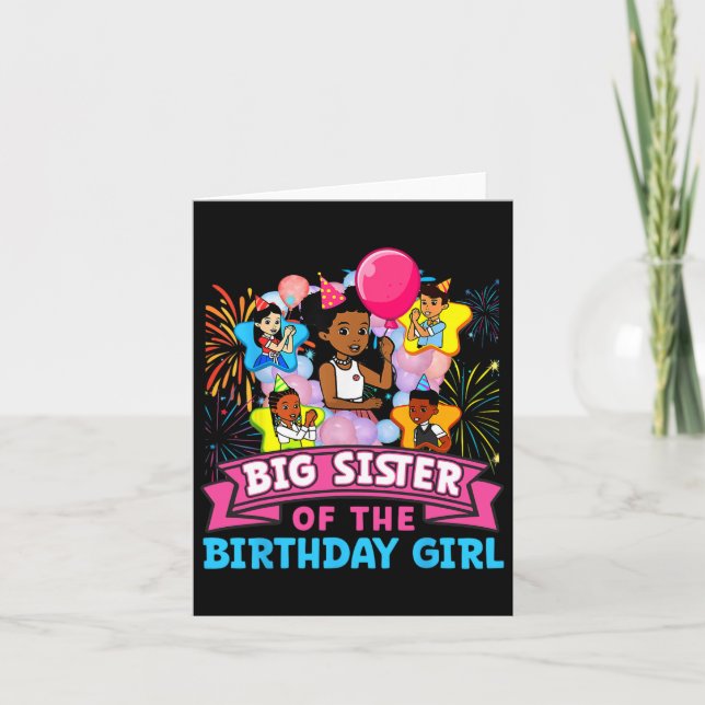 Big Sister Gracie's Corner Birthday Dolls Niedlich Karte (Vorderseite)