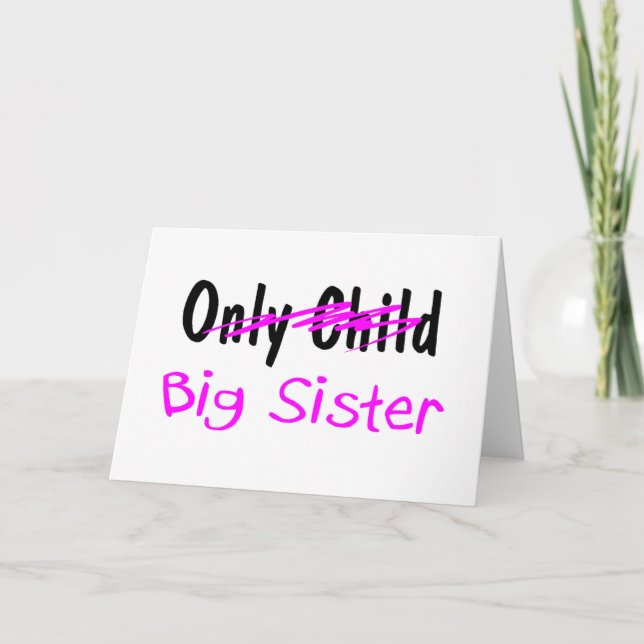 Big Sister Karte (Vorderseite)