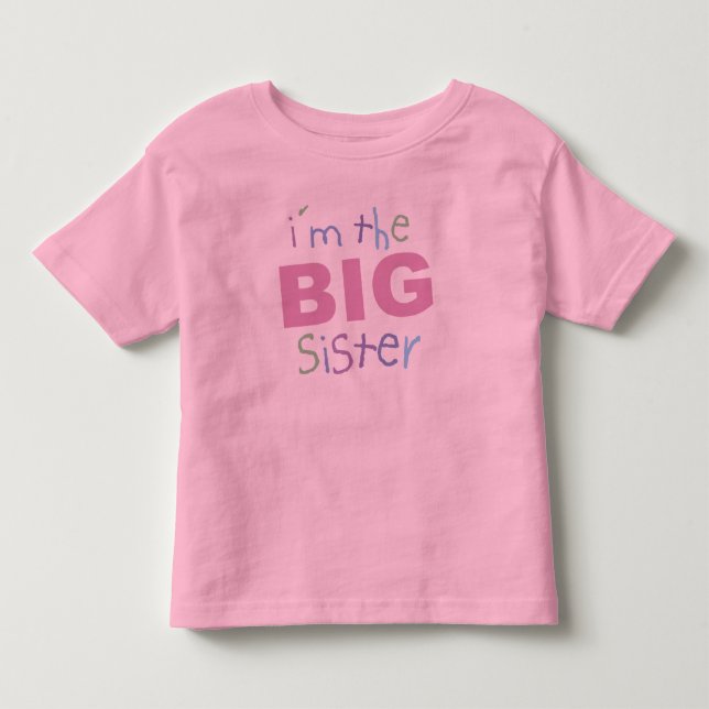 Big Sister Kleinkind Long Sleeve T-shirt (Vorderseite)