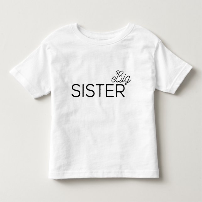 Big Sister Kleinkind T-shirt (Vorderseite)
