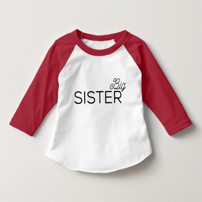 Big Sister Kleinkind T-shirt (Vorderseite)