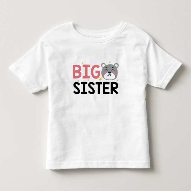 Big Sister Kleinkind T-shirt (Vorderseite)